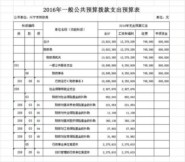 环球国际官网
财政局2016年一般公共预算拨款支出预算表.JPG